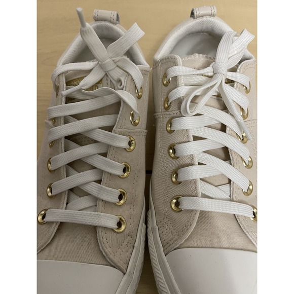 CONVERSE ALL STAR CT MADISON LOW LACE-UP SNEAKERS GOLD TAUPE LIGHT DUNE 7.5 - Picture 7 of 8